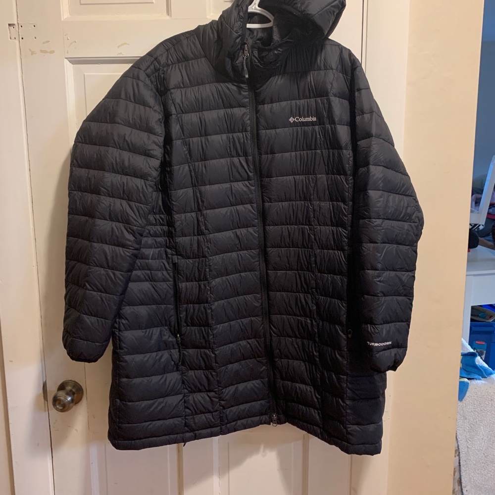 Columbia black hooded jacket Omni Heat